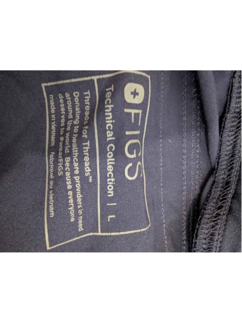Men's FIGS Pisco Three-Pocket Cargo Scrub Pants Navy Blue Straight Leg L